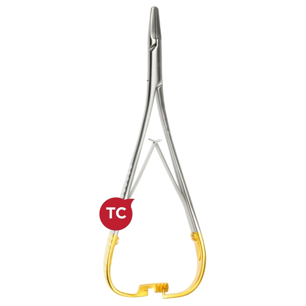 Lichtenberg Needle Holder, Curved, 17cm, TC