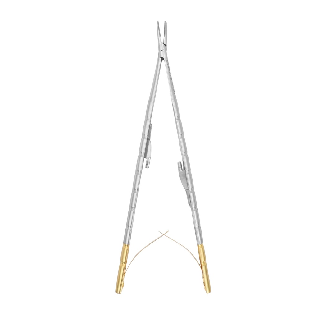 Castroviejo Micro Needle Holder, Barraquer, Straight, 16cm, TC | ErgoDenta