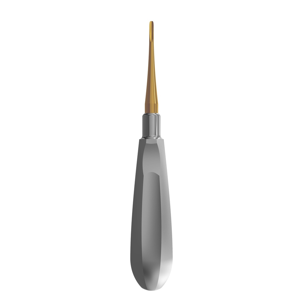Luxating Elevator Gold, Straight, 2.5mm — Classic Handle | ErgoDenta