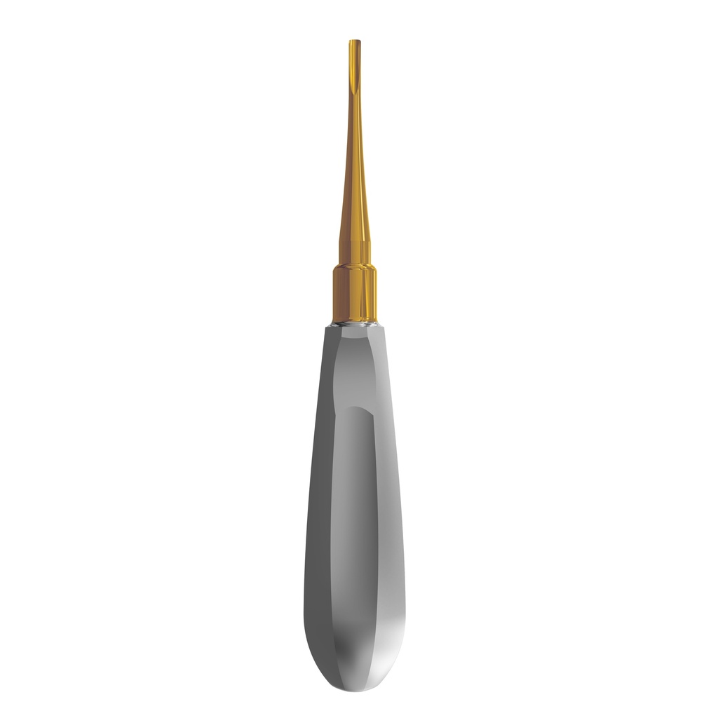 Luxating Elevator Gold, Straight, 3mm — Classic Handle | ErgoDenta