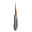 Luxating Elevator Gold, Straight, 3mm — Classic Handle | ErgoDenta