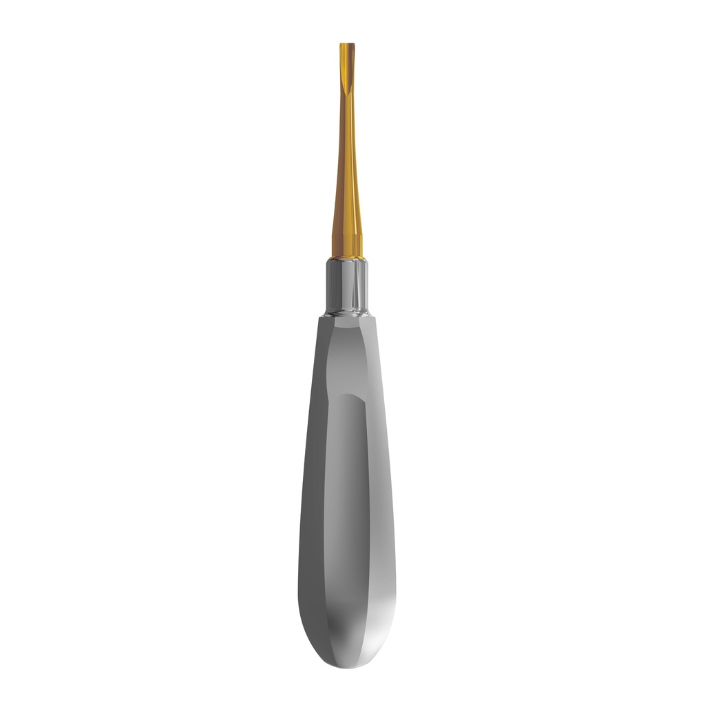 Luxating Elevator Gold, Straight, 4mm — Classic Handle | ErgoDenta