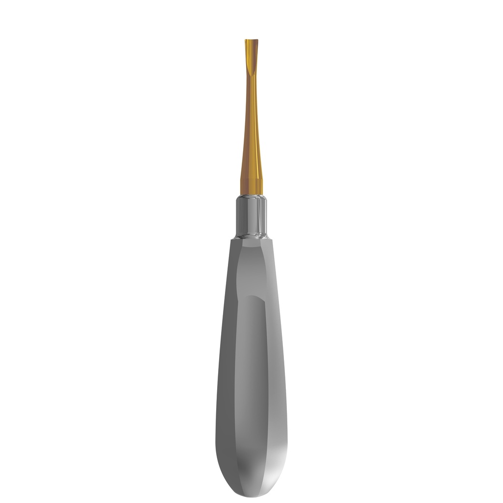 Luxating Elevator Gold, Straight, 5mm — Classic Handle | ErgoDenta
