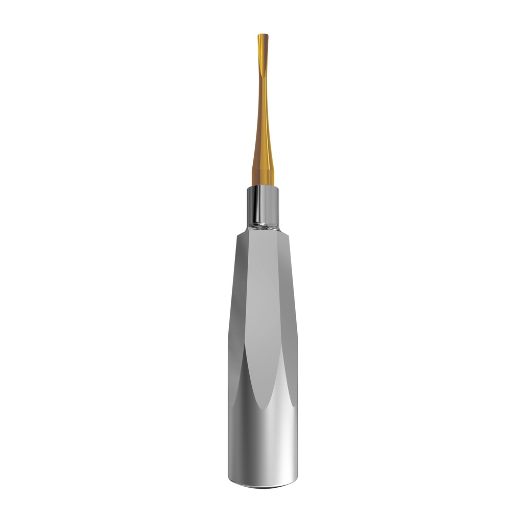 Luxating Elevator Gold, Curved, 4mm