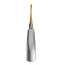 Luxating Elevator Gold, Curved, 5mm — Standard Handle | ErgoDenta