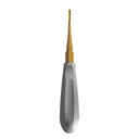 Luxating Elevator Gold, Curved, 3mm — Classic Handle | ErgoDenta