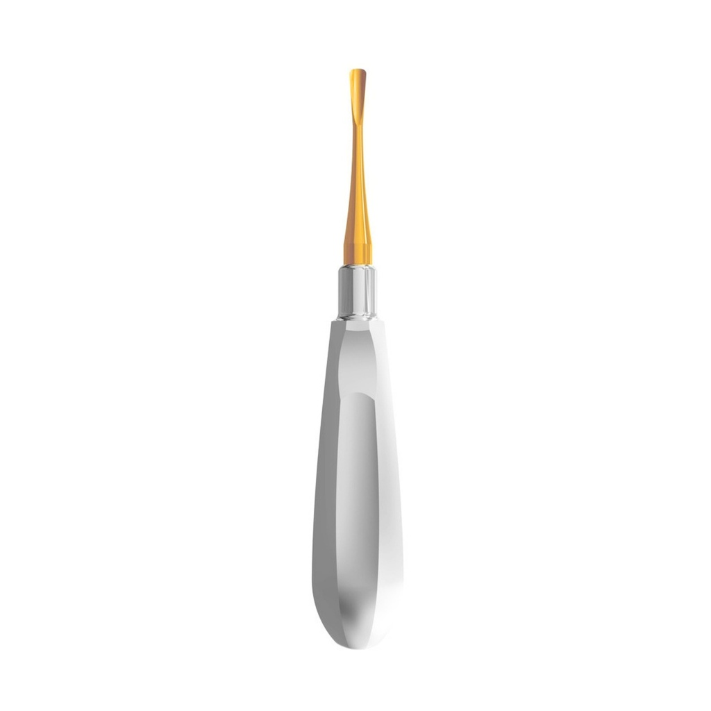 Luxating Elevator Gold, Curved, 5mm — Classic Handle | ErgoDenta