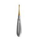 Luxating Elevator Gold, Curved, 5mm — Classic Handle | ErgoDenta