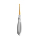 Luxating Elevator Gold, Curved, 5mm — Classic Handle | ErgoDenta