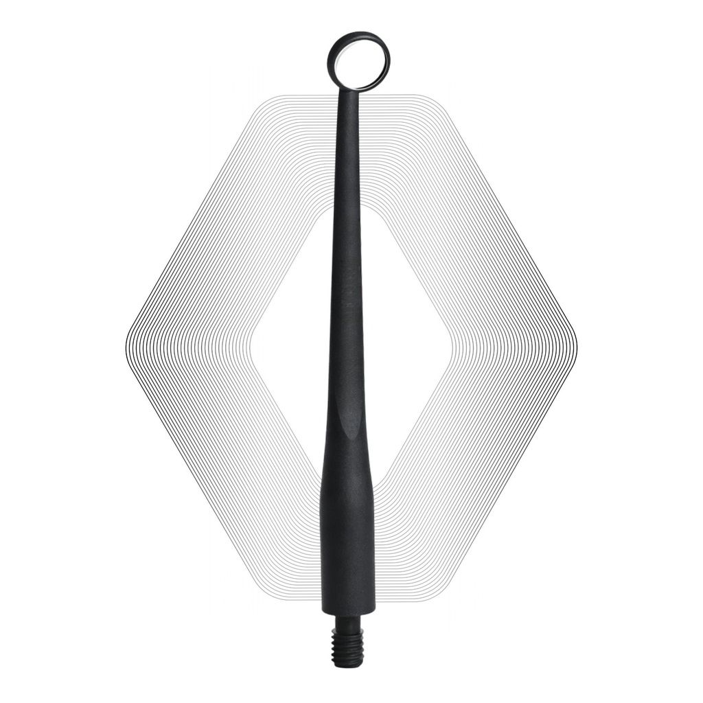 Microscopic HD Mouth Mirror, Regular 1.5mm, Black | ErgoDenta