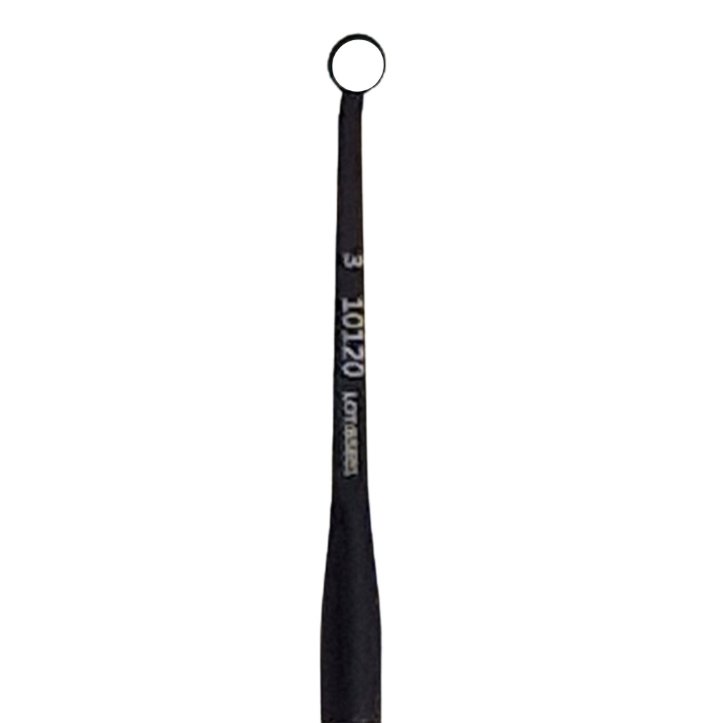 Microscopic HD Mouth Mirror, 3mm, Black, UltraThin 0.7mm