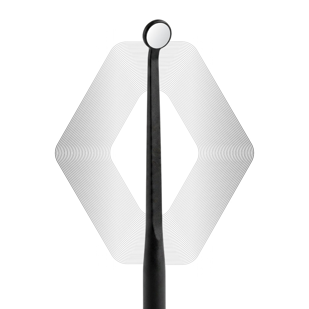 Microscopic HD Mouth Mirror, UltraThin 0.7mm, Black | ErgoDenta