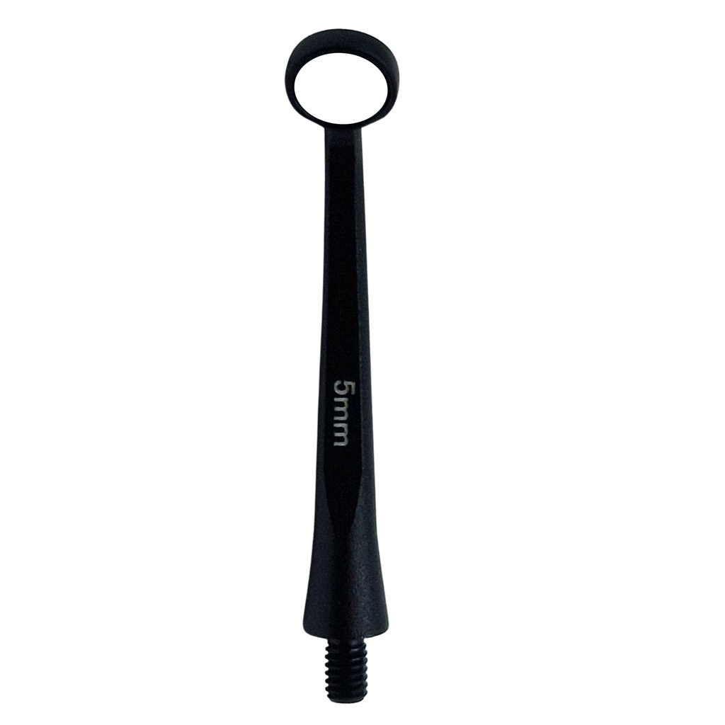 Microscopic HD Mouth Mirror, 5mm, Black, Regular 1.5mm
