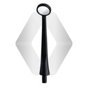 Microscopic HD Mouth Mirror, Regular 1.5mm, Black | ErgoDenta