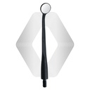 Microscopic HD Mouth Mirror, UltraThin 0.7mm, Black | ErgoDenta