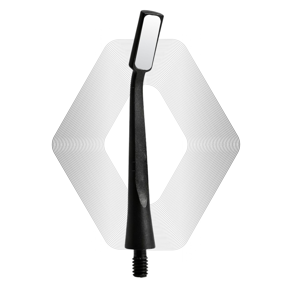 Microscopic HD Mouth Mirror, Regular 1.5mm, Black | ErgoDenta
