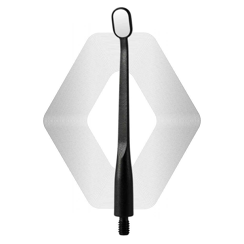 Microscopic HD Mouth Mirror, UltraThin 0.7mm, Black | ErgoDenta