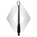 Microscopic HD Mouth Mirror, UltraThin 0.7mm, Black | ErgoDenta