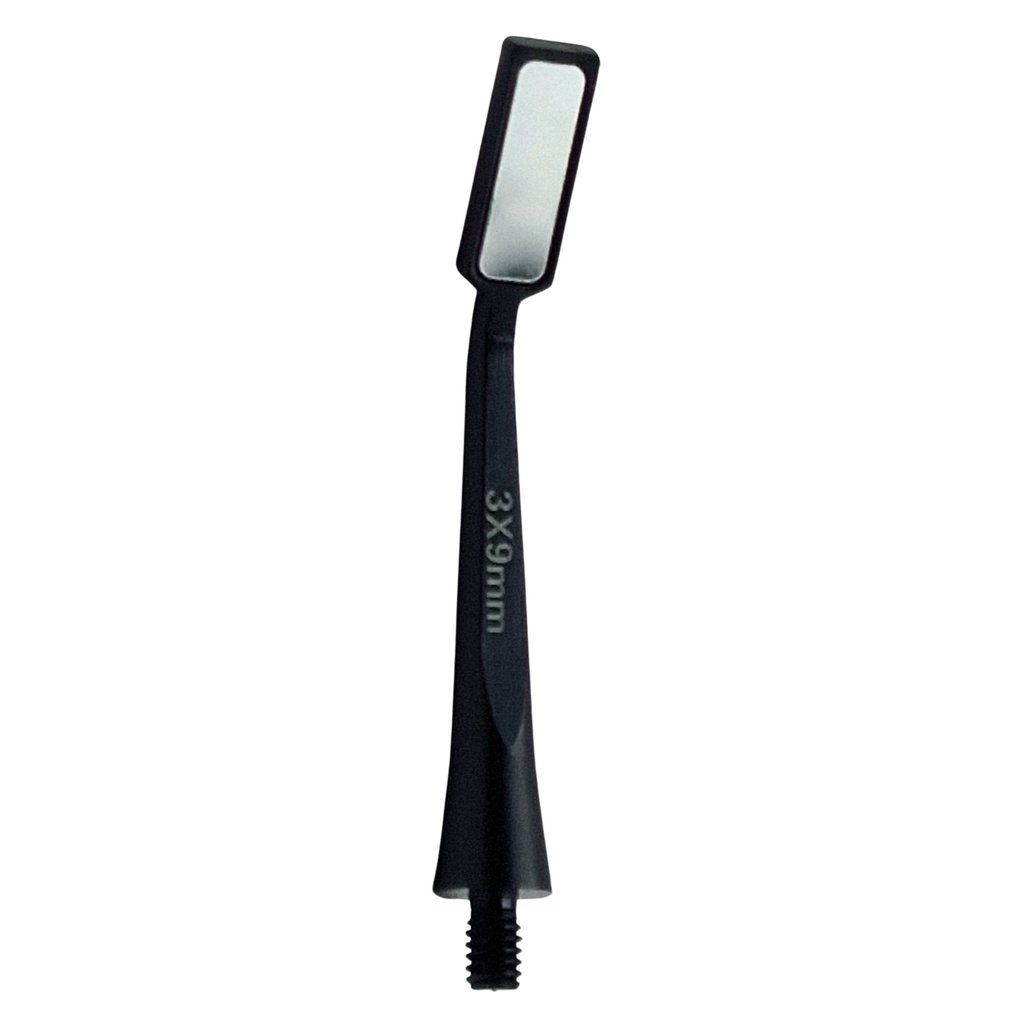 Microscopic HD Mouth Mirror, 3x9mm,  Black, Regular 1.5mm