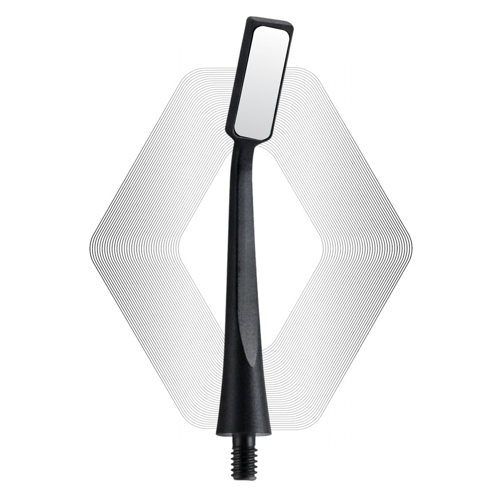 Microscopic HD Mouth Mirror, Regular 1.5mm, Black | ErgoDenta