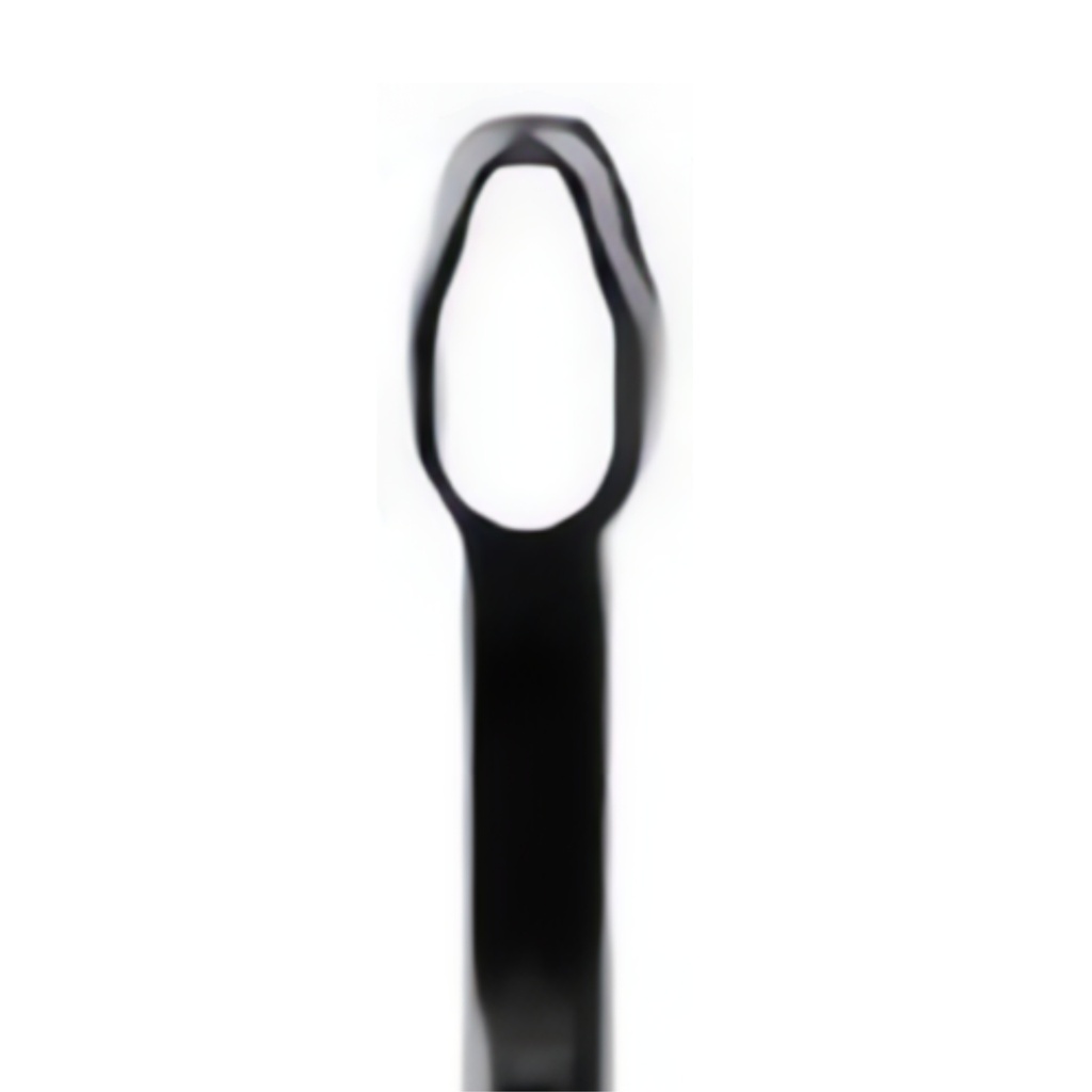 Microscopic HD Mouth Mirror, 3x6mm, Oval - Black, UltraThin 0.7mm