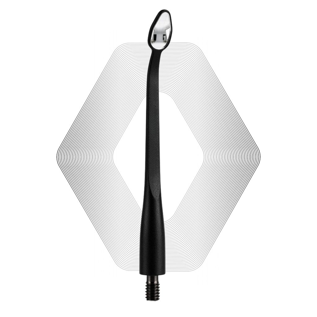 Microscopic HD Mouth Mirror, UltraThin 0.7mm, Black | ErgoDenta