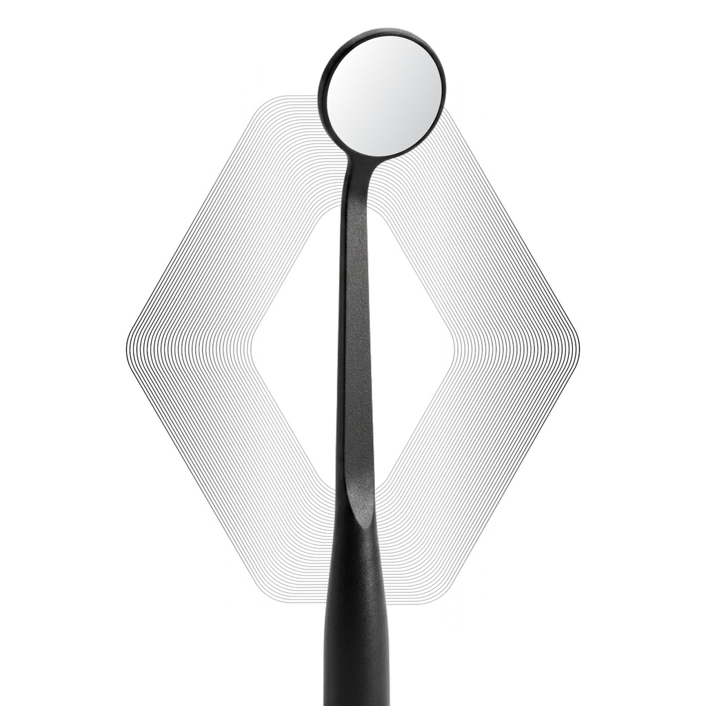 Microscopic HD Mouth Mirror, UltraThin 0.7mm, Black | ErgoDenta