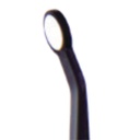 Microscopic HD Mouth Mirror, 7mm, Black, UltraThin 0.7mm