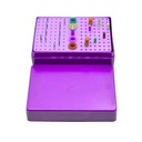 Bur Disinfection box resistant to high temperature and Pressure, Puple