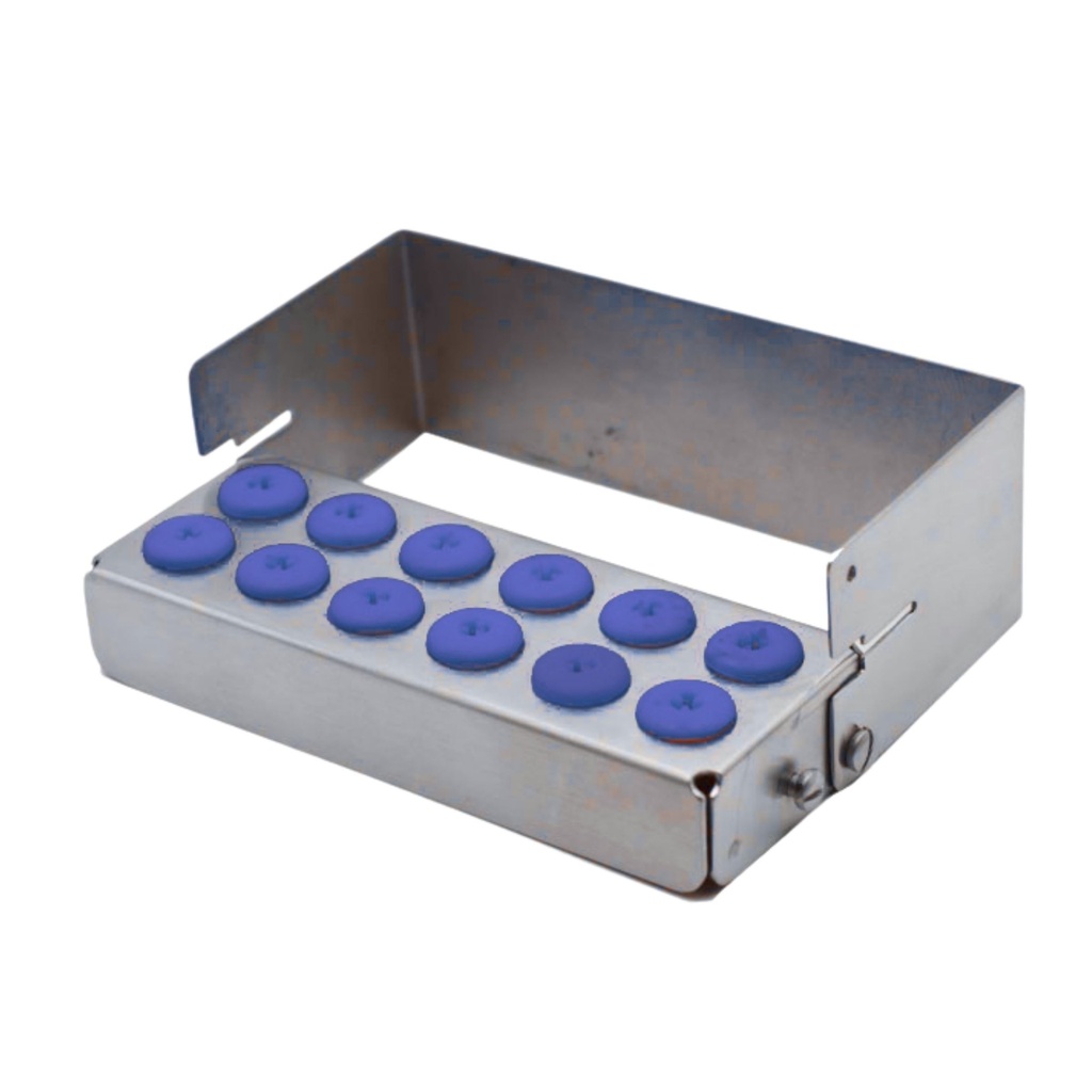 Bur Holder for 12, Blue