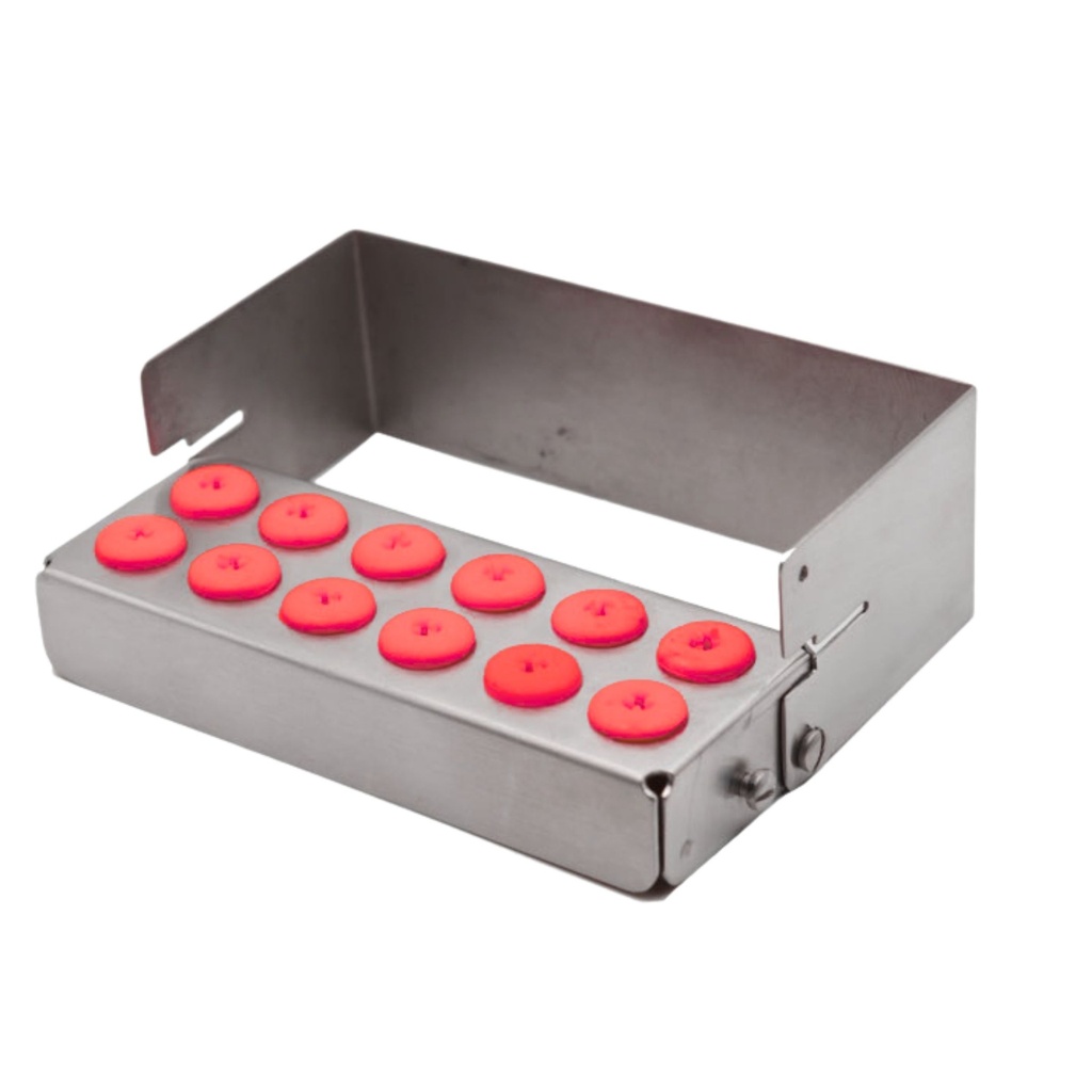 Bur Holder for 12, Red | ErgoDenta