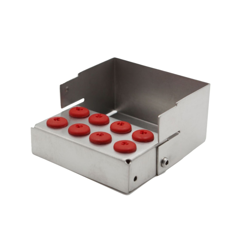 Bur Holder for 8, Red | ErgoDenta