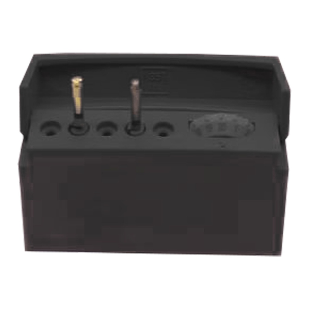 Endodontic block with memory holder, 5 holes,  Black