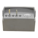 Endodontic block with memory holder, 5 holes, Grey