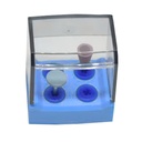 Equipment of high temperature and high pressure disinfection box, 4 Holes, Blue | ErgoDenta