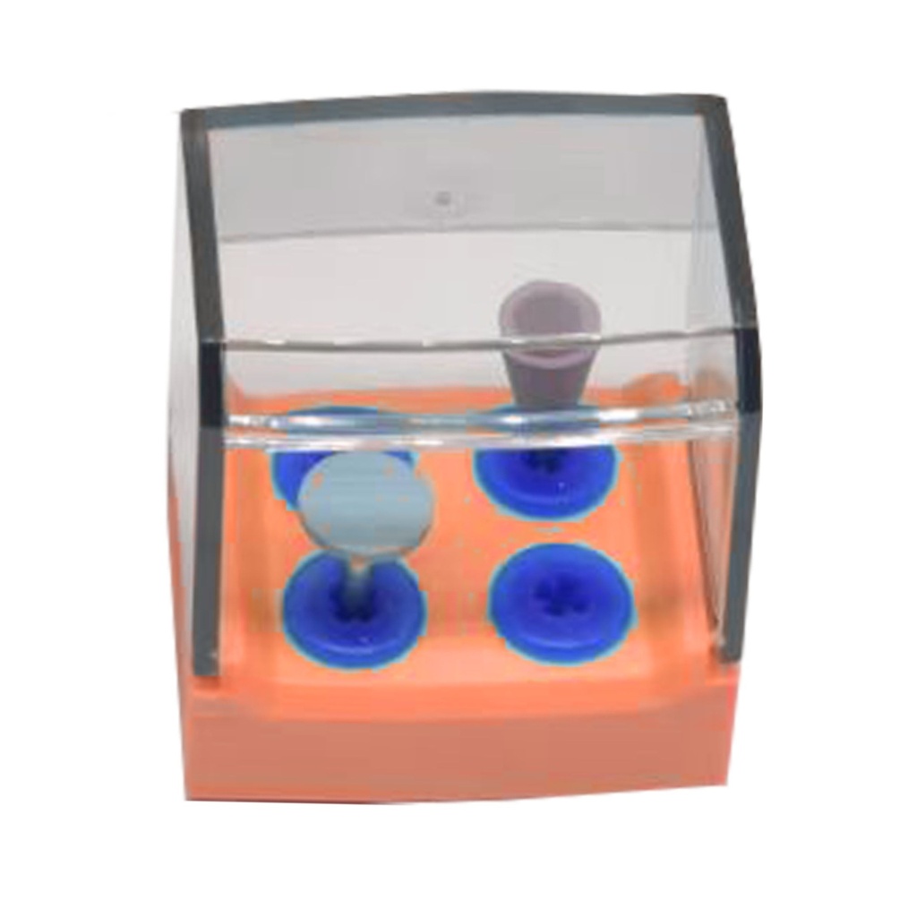 Equipment of high temperature and high pressure disinfection box, 4 Holes,  Orange