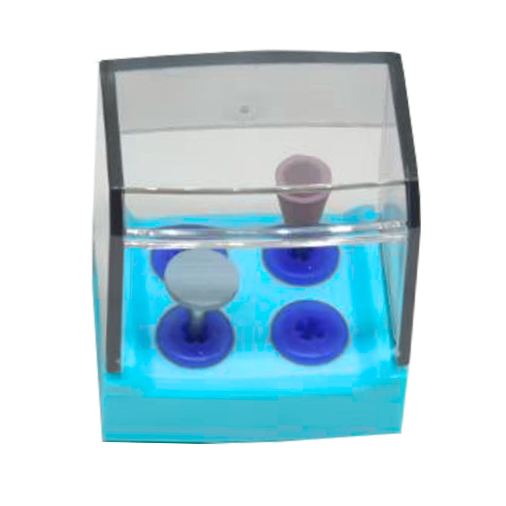 Equipment of high temperature and high pressure disinfection box, 4 Holes, Sky Blue | ErgoDenta