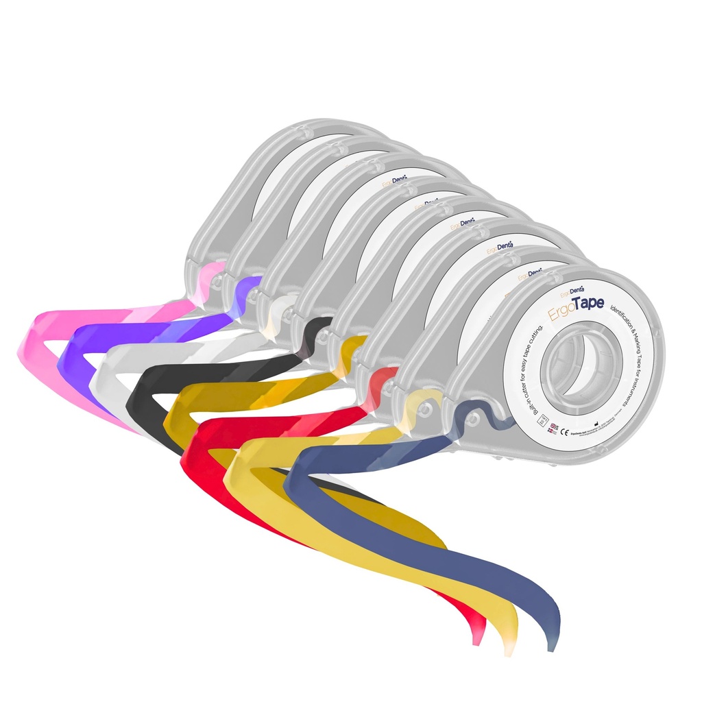 ErgoTape Color-Marking 10m x Ø5mm, Assorted all colors (8pcs)
