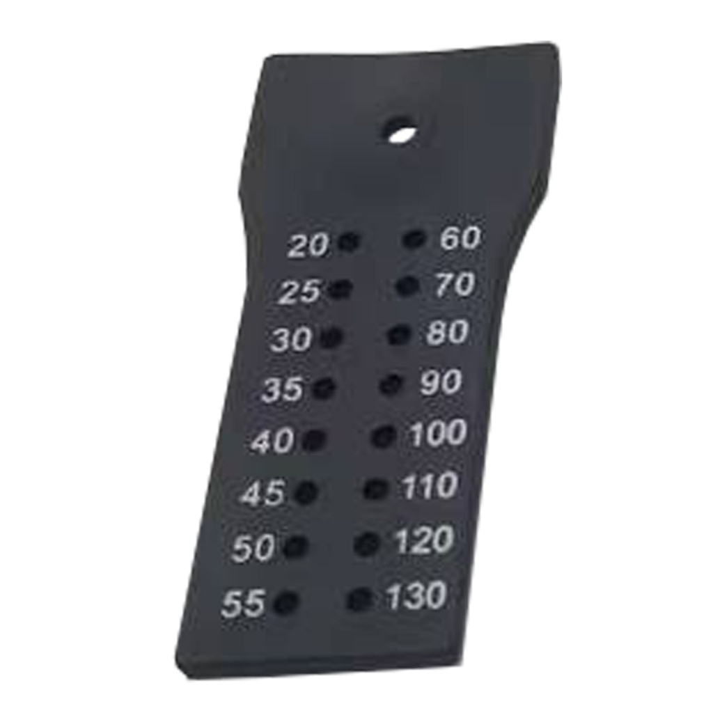 Gutta Percha Points Measuring Ruler, Black | ErgoDenta