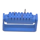 Opening Disinfection Frame Resistant to high temperature and pressure, 25 Holes, Blue | ErgoDenta
