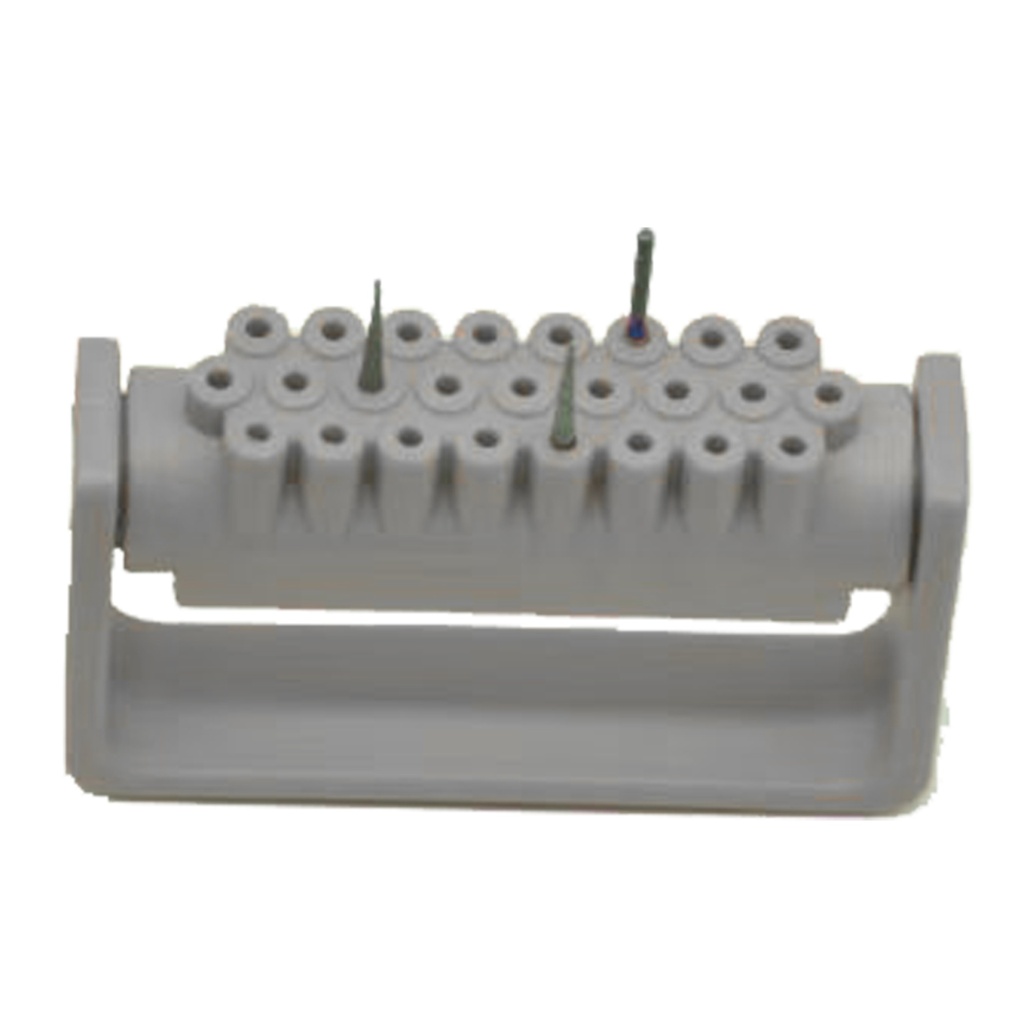 Opening Disinfection Frame Resistant to high temperature and pressure, 25 Holes, Grey | ErgoDenta
