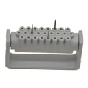 Opening Disinfection Frame Resistant to high temperature and pressure, 25 Holes, Grey | ErgoDenta