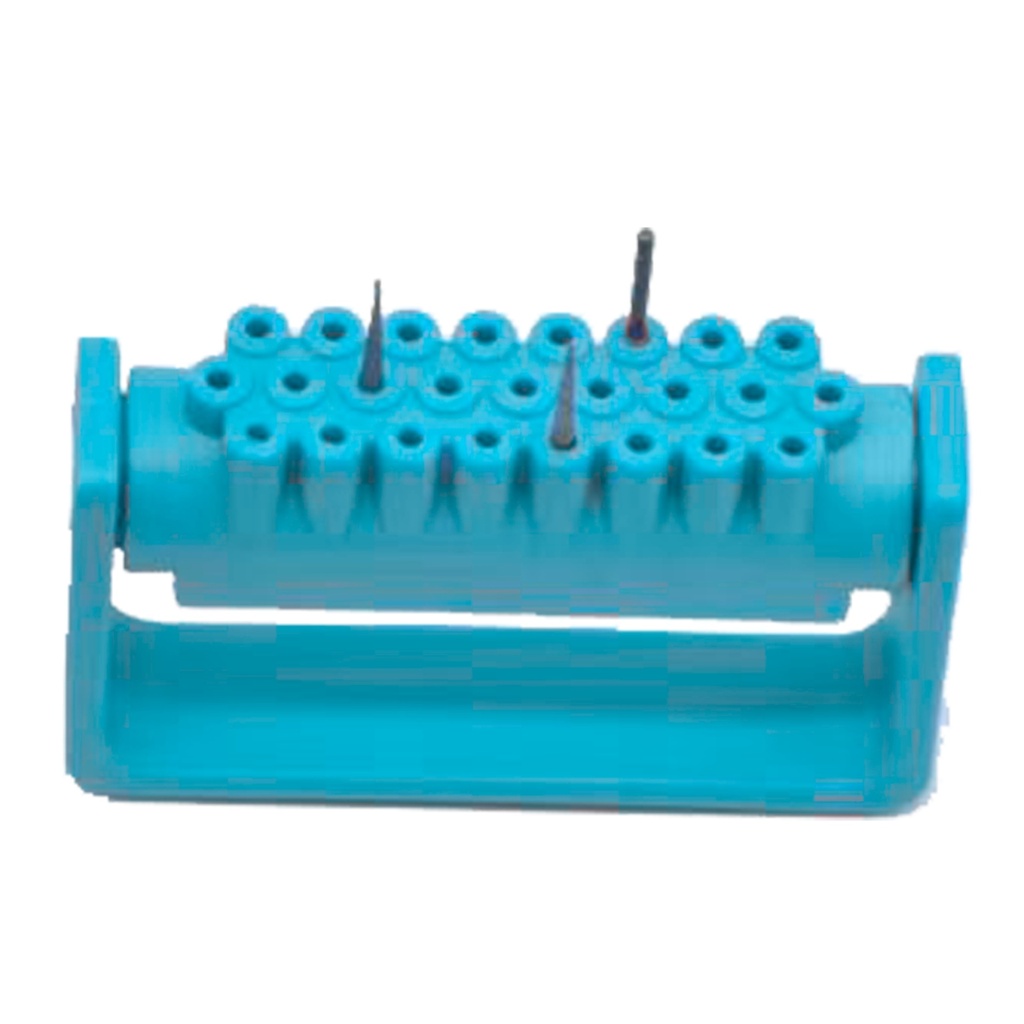 Opening Disinfection Frame Resistant to high temperature and pressure, 25 Holes, Sky Blue | ErgoDenta