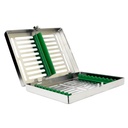 Removable lid, Sterilization cassette for 10, Green