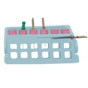 Root Canal File Frame, 6 holes, Sky Blue