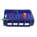 Root Canal File Frame, 16 Holes,  Blue