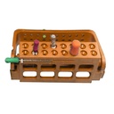 Root Canal File Frame, 16 Holes,  Orange