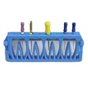 Root Canal File Frame, 8 holes, Blue