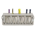 Root Canal File Frame, 8 holes, Grey