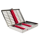 Sterllization Cassettes for 10, 185x130x20mm, Red